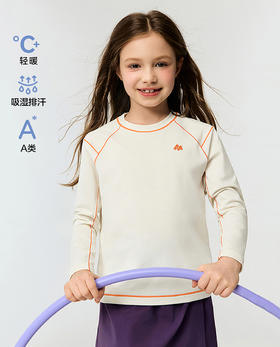 【春上新】8楼爱慕儿童Aimer Kids女孩软壳衣轻暖圆领上衣AK381K091，吊牌价289元