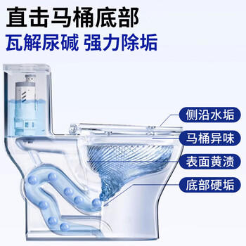 巨奇（JUQI）尿碱溶解剂去尿碱强力去污除垢马桶清洁剂厕所祛黄洁厕灵500g 商品图4