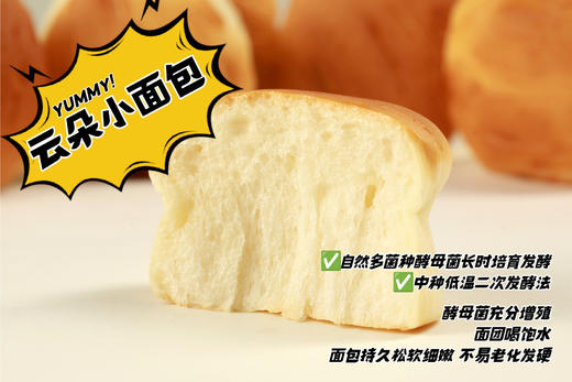 【0反式脂肪酸 】黄油酵母面包 鲜牛奶和面牛奶风味/巧克力风味  540克/箱 商品图9