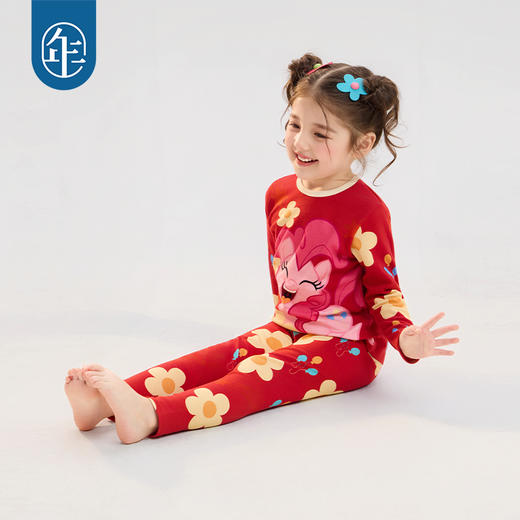 小马宝莉联名年衣家居服套装秋冬新款儿童睡衣小马宝莉家居服套装 商品图3