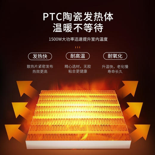 夏普桌面小圆桶暖风机HX-AM151A-G（绿）-S 商品图5