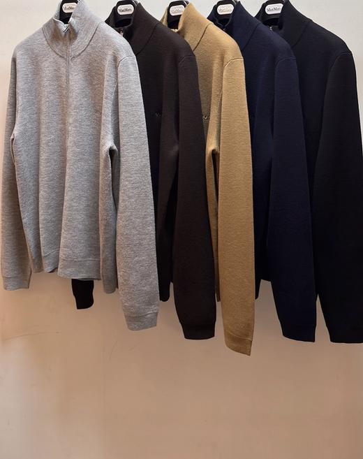 1029-4  纯圆正 极其限量 BS男士拉链针织外套 老朱176/146穿L 商品图2