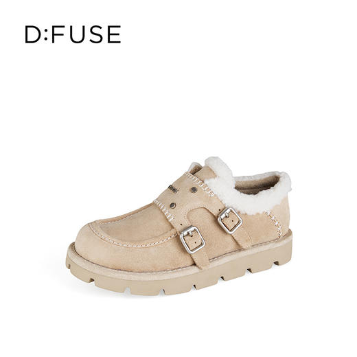 Dfuse迪芙斯2025冬季新款皮带扣雪地靴加绒松糕厚底袋鼠鞋轻便孟克鞋女DFD4118057 商品图8