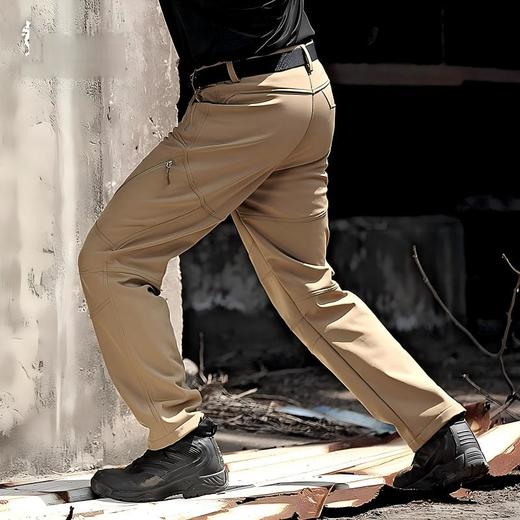 【摇粒绒保暖 防风防泼蓄热 四面弹无束缚】飓风L5级软壳户外登山战术裤ds（zb） 商品图7