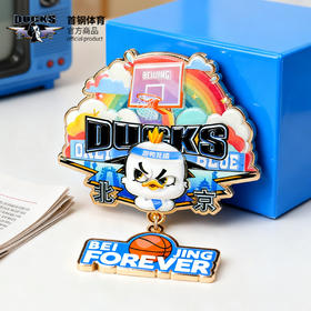 【官方正版】北京首钢俱乐部 | 创意队徽金属冰箱贴可爱霹雳鸭
