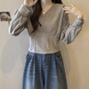 裁缝学苑AS592新款内搭V领打底衫纸样长袖T恤上衣女装卫衣样板 商品缩略图3