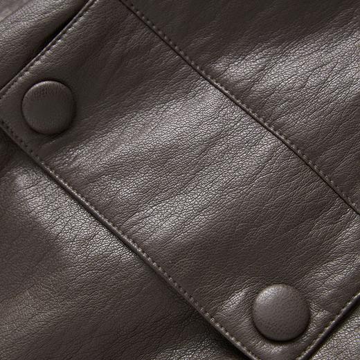 「高货wl」全新升级【铂金会员367/天猫499/差价132】(04425)洛诗琳2025秋冬老钱风蛋白皮PU轻薄白鸭绒羽绒服马甲外套 商品图4