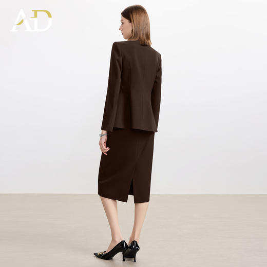 AD高端绵羊毛西装套装裙气质女神范秋冬季商务通勤总裁职业装正装 商品图4