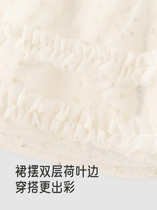 英氏儿童羽绒服秋冬防寒女童假两件连衣裙外套超韧绒YRWXJ4R113A 商品图4