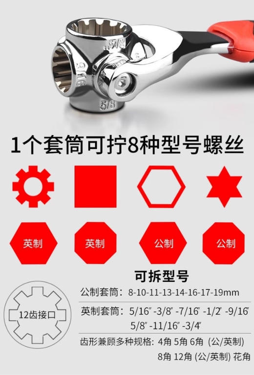 多功能套筒扳手 商品图3