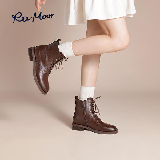 REEMOOR睿慕丨2025年风行部落复古潮酷马丁靴R1L404 商品图9