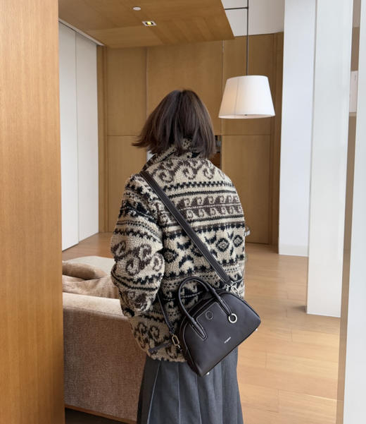 Northbutsoui**复古费尔岛羊羔绒外套102906 商品图7