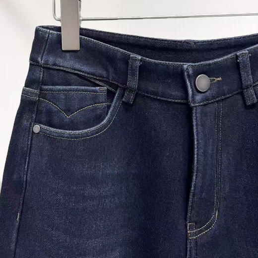 （一条过冬）火桐hooton 2000s  超厚加绒莱赛尔牛仔直筒裤9232 商品图3