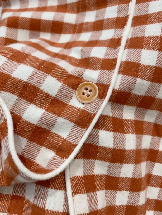 松植屋秋冬女款《小羊》加厚磨毛绒布长袖睡衣套装100%全棉绒布家居服 商品图9