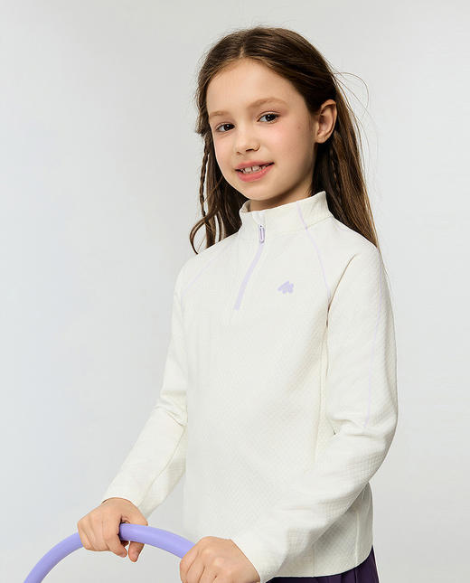 【春上新】8楼爱慕儿童Aimer Kids女孩软壳衣厚暖高领长袖上衣AK181K101，吊牌价399元 商品图3