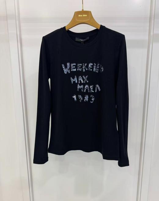 女款亮片长袖T恤he 商品图0