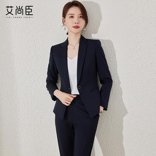 西装套装女公务员职业装商务正装气质修身酒店经理工作服西服外套 商品图3