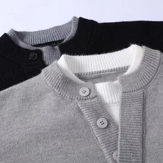 D102904秋冬假两件潮流针织衫毛衣外套男女同款 商品图3