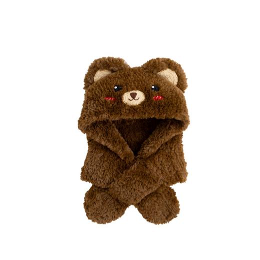 苏苏姐家暖暖连帽围巾手工diy编织钩针绒绒蜜糖毛线团材料包 商品图4