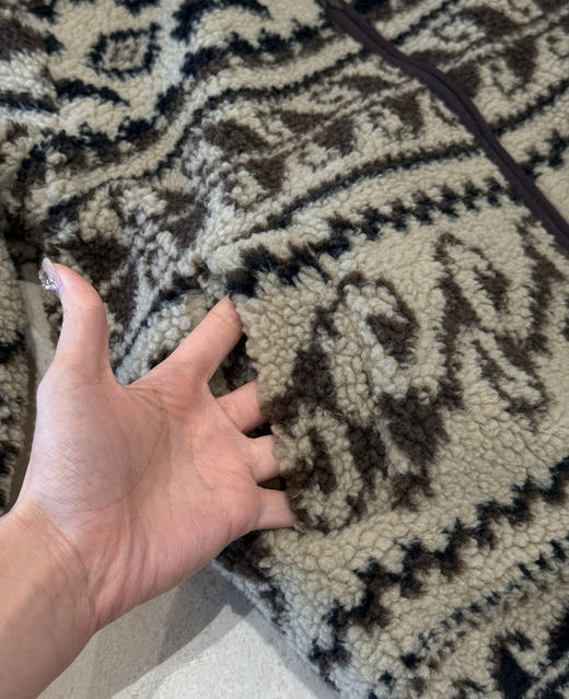 Northbutsoui**复古费尔岛羊羔绒外套102906 商品图9