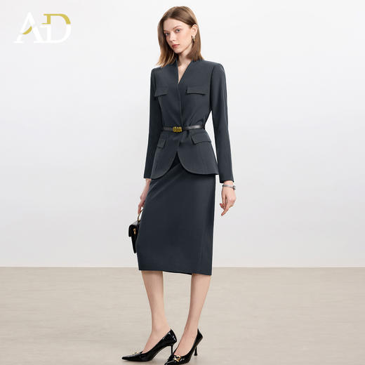 AD名媛轻奢小个子西装套装裙女2025新款秋冬高级感气质女神范正装 商品图3