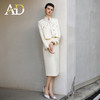 AD白色小香风圆领短外套职业装气质女神范套装高端法式名媛两件套 商品缩略图3