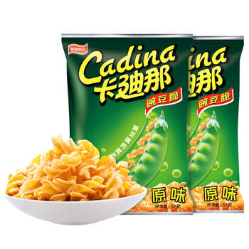 卡迪那（cadina）豌豆脆 原味52g*2袋 休闲零食 膨化食品 商品图4