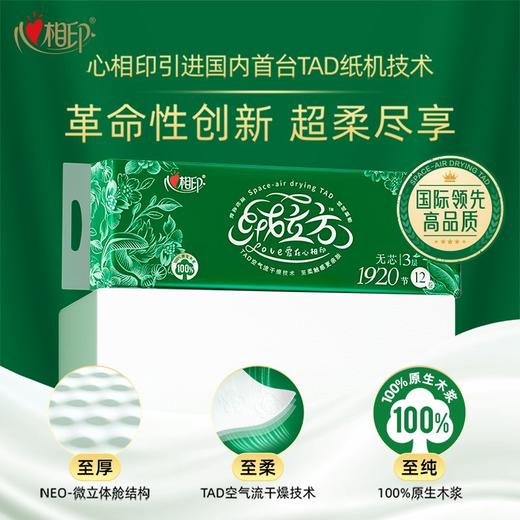 T心相印12卷绒立方160节短卷三层无芯卫生纸TRW1160 商品图0