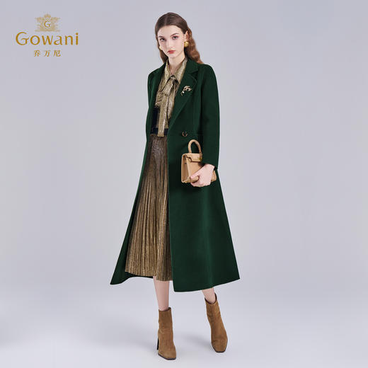 【羊绒】乔万尼秋冬新款羊毛羊绒大衣女中长款外套ET4A937 商品图3