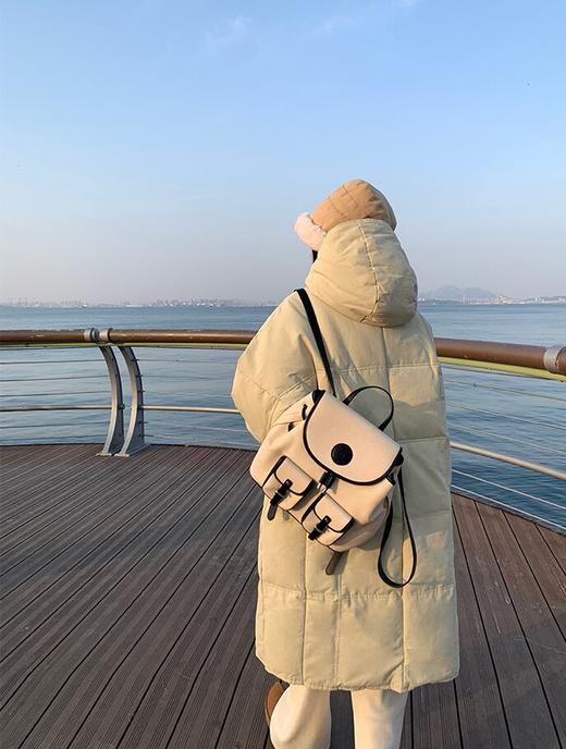 专柜实拍【90%绒子/官网2k+】拉夏贝尔/La Chapelle高奢！行走的羽绒被方格连帽中长款羽绒服外套 商品图5