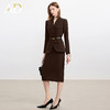 AD高端绵羊毛西装套装裙气质女神范秋冬季商务通勤总裁职业装正装 商品缩略图3