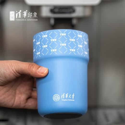 清华文创简约便携咖啡杯蓝色款 商品图2