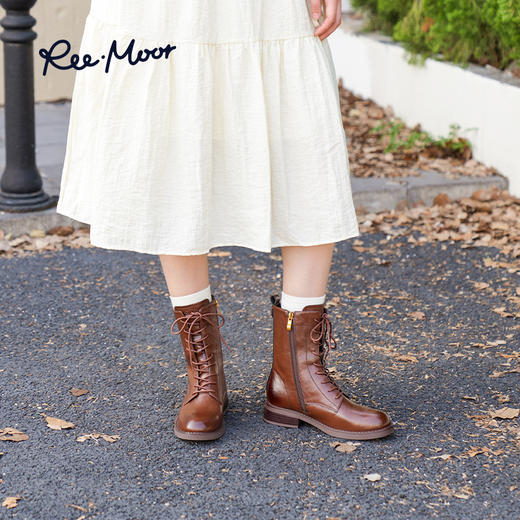 REEMOOR睿慕丨2025年秋冬幻境部落酷帅风马丁靴R1L409 商品图5