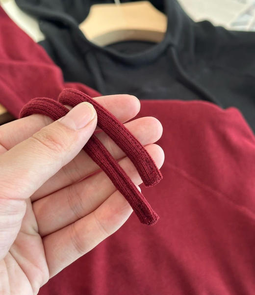 黑钻石山羊绒高领毛衫卫衣帽衫102707 商品图11