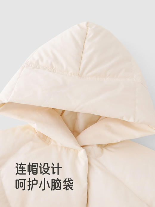 【高定系列】英氏儿童羽绒服冬白鸭绒连帽防风保暖御寒外套超韧绒YRWXJ4R129A 商品图4