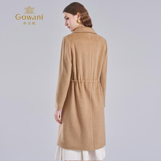 【绵羊毛】乔万尼冬季高级感羊毛大衣简约设计感保暖抗寒大衣ES4A410 商品图4