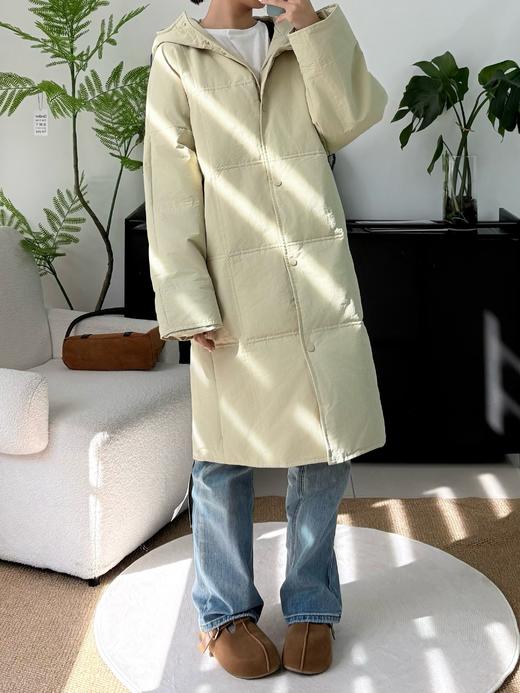 专柜实拍【90%绒子/官网2k+】拉夏贝尔/La Chapelle高奢！行走的羽绒被方格连帽中长款羽绒服外套 商品图10