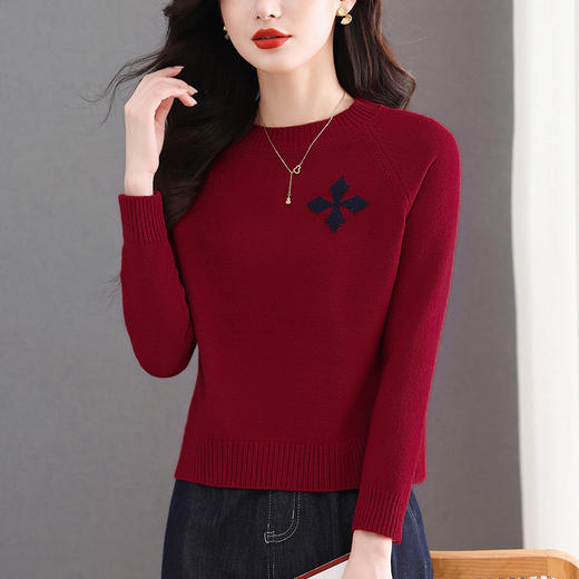 CC高级感好看的毛衣小个子冬装上衣2025新款高腰气质显瘦打底衫女厚 商品图3