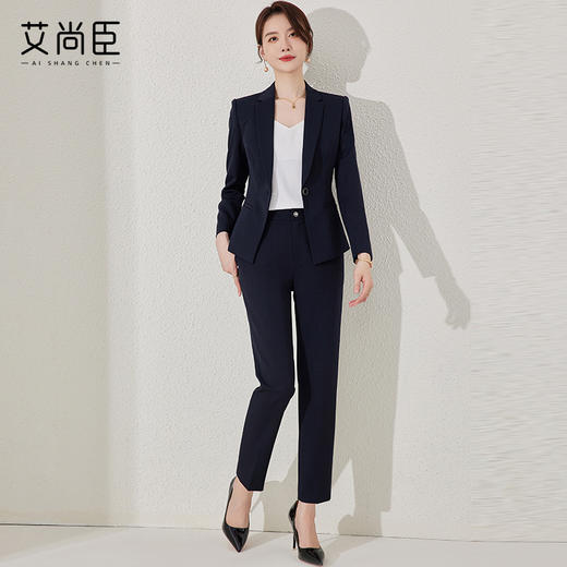 西装套装女公务员职业装商务正装气质修身酒店经理工作服西服外套 商品图2
