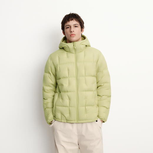 森马羽绒服男户外轻量保暖内胆三防外套绗缝连帽上衣2025新款冬装 商品图2