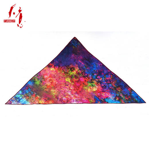 TANGY/天意2025民族风女士三角巾丝巾围巾CL253416 商品图3