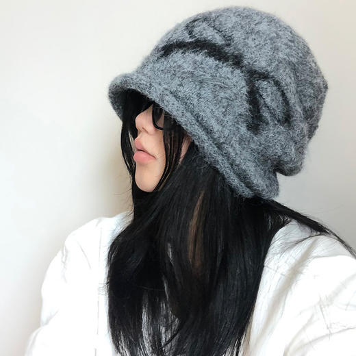 【韩系复古❗️蝴蝶结堆堆针织冷帽】复古百搭秒变软萌女孩，保暖护耳不怕冻，随意调整帽子形状，打造不拘一格的慵懒时尚感，冷帽女秋冬保暖防寒护耳包头帽子QQ 商品图4