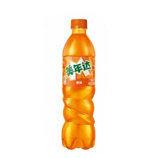 美年达Mirinda 橙味汽水碳酸饮料(新老包装随机) 500ml/瓶 商品图0