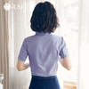 职业装白色衬衫韩版2024夏新款上衣女短袖修身衬衣工作服韩范时尚 商品缩略图3