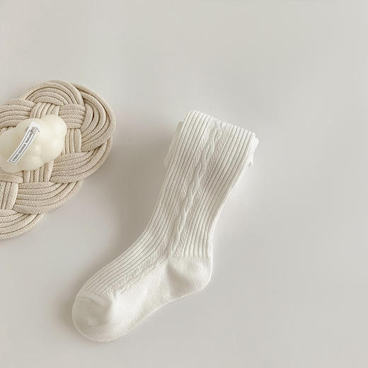 【纯色简约，搭配可爱的蝴蝶结，让你的小公主更加可爱】儿童连裤袜宝宝春秋季婴儿打底袜 纯色蝴蝶结连体袜女童打底裤。hb 商品图10