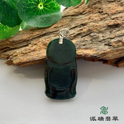 派瑞翡翠 翡翠佛 糯种 墨翠 商品图2