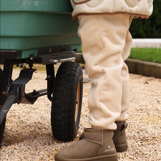 【性价比款】【中大童款】爱护康亲子款真皮雪地靴 | 保暖舒适、经典百搭、短筒设计、方便穿脱、尺码26~35 商品图5