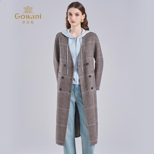 【羊绒】乔万尼羊毛羊绒大衣新款秋冬高级感毛呢外套ET4A825 商品图2