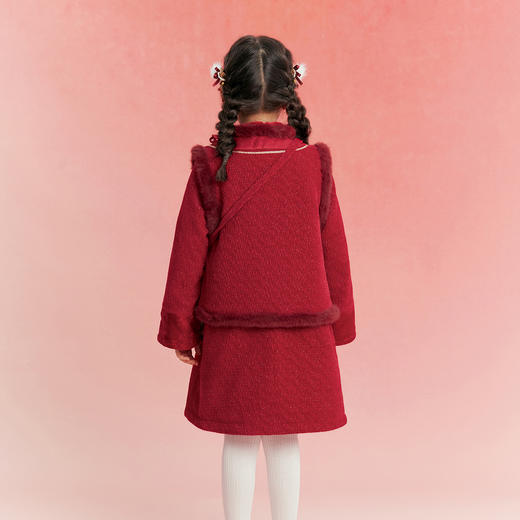 笛莎Deesha观山见女童马甲2025冬女童马甲 商品图4