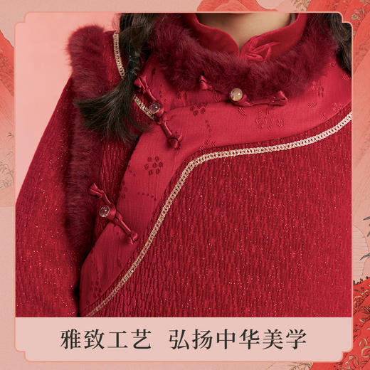 笛莎Deesha观山见女童马甲2025冬女童马甲 商品图3